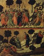 Duccio di Buoninsegna judaskyssen ocb bon pa oljeberget oil painting
